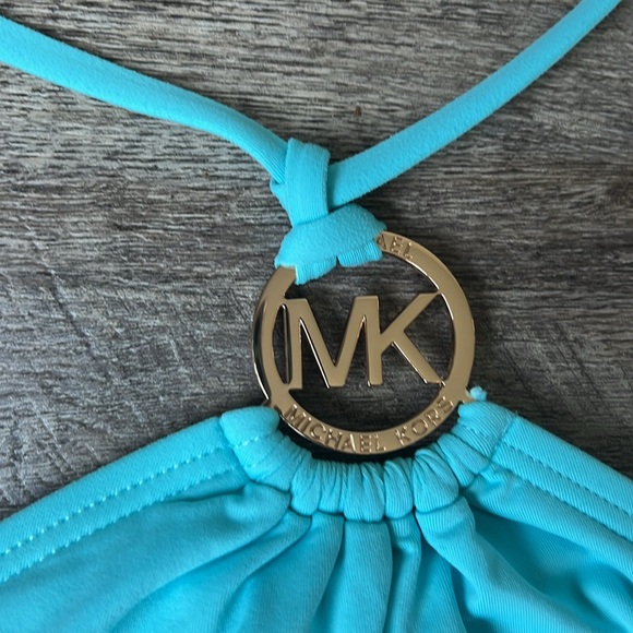 Michael Kors women’s  Aqua One Piece Swimsuit Size 12 💚 - Picture 3 of 7